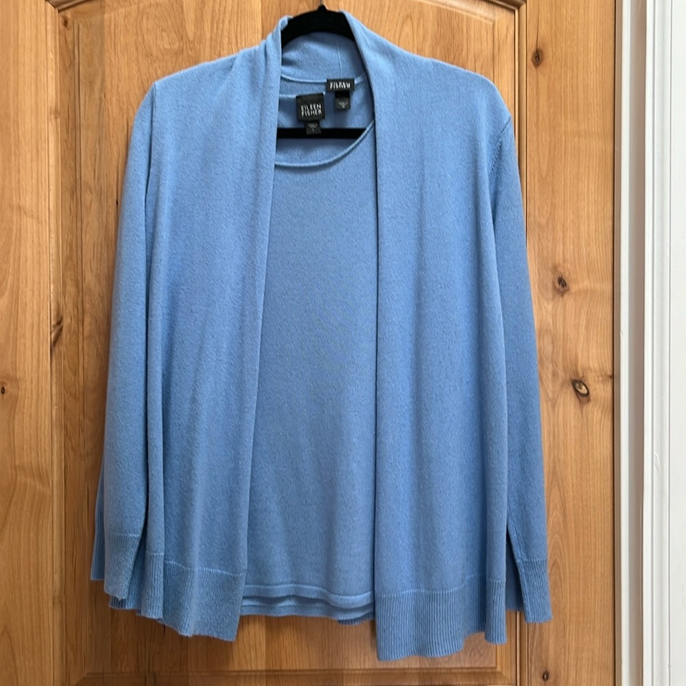 Eileen Fisher two-piece sweater set. Gently used.